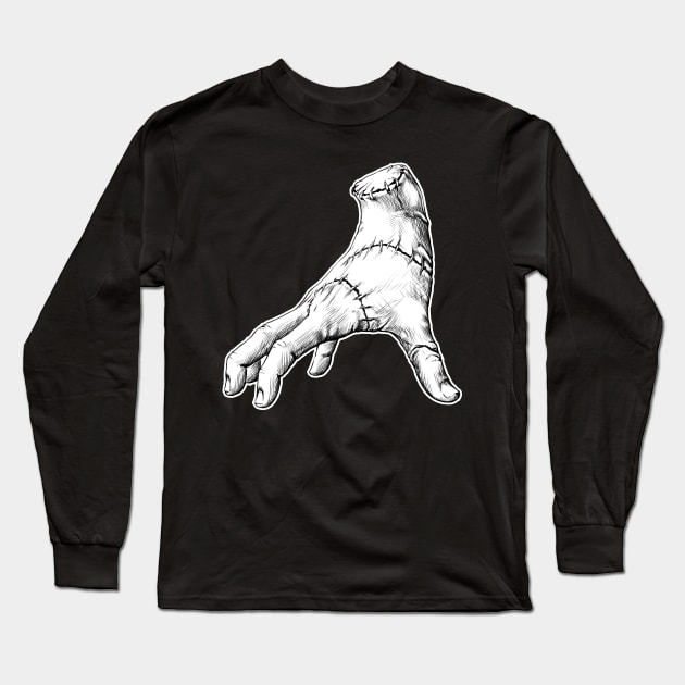 Hand Thing Sketch Long Sleeve T-Shirt by Anilia